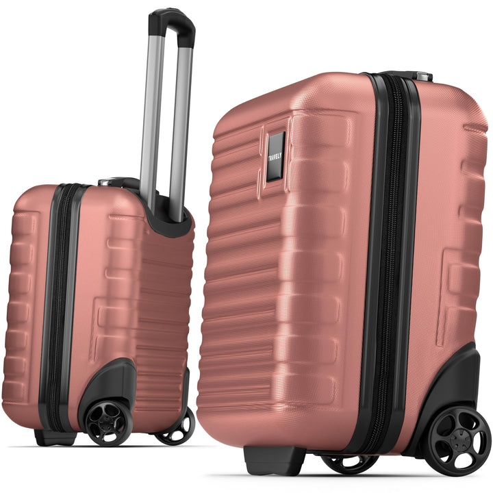 Travely Premium Handgepäck Koffer 40x30x20cm - passend für Ryanair, Lufthansa, Eurowings und co. I 2