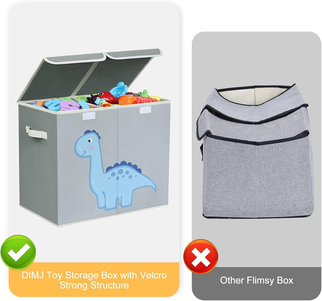 DIMJ Aufbewahrungsbox Kinder Spielzeugkiste - Aufbewahrungsbox Stoff Faltbox, Boxen Aufbewahrung Auf