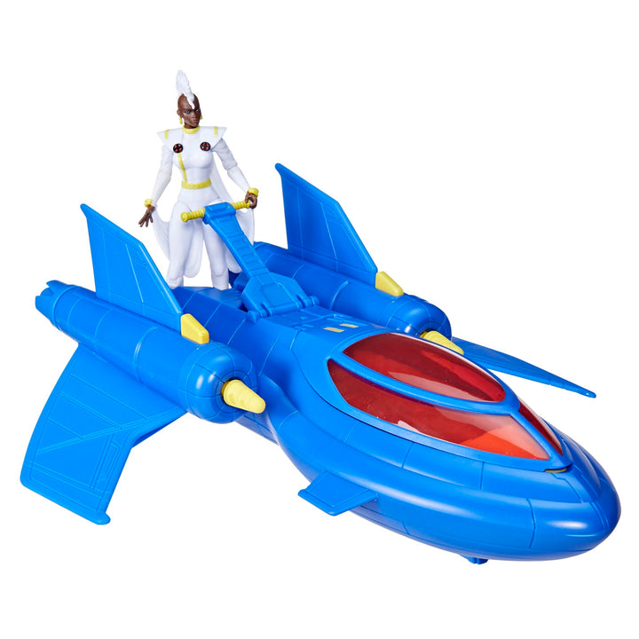 Marvel F7974 Studios 97, X-Men Team X-Jet und 10 cm grosse Sturmfigur, Superhelden-Spielzeug und Act