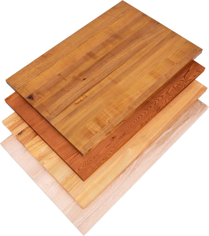 LAMO Manufaktur Holzplatte für Schreibtisch Tischplatte Massivholz Schreibtischplatte 100x80 cm, Nat