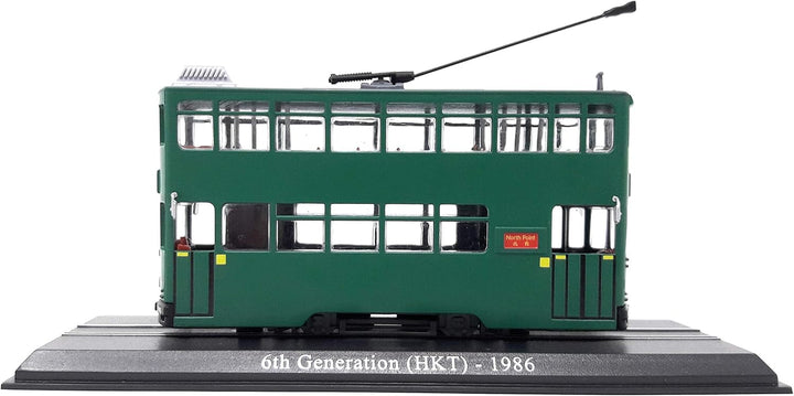 Atlas Strassenbahn Hong Kong Tram 6. Generation 1986 Standmodell ohne Funktion Miniaturmodell Kunsts