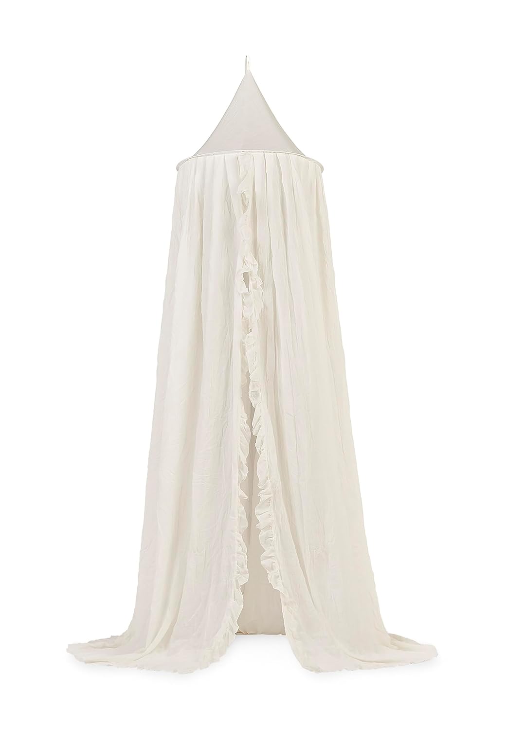 Jollein Betthimmel Vintage 245 cm - Ivory Creme H245 x B245 cm (1er Pack), Creme H245 x B245 cm (1er