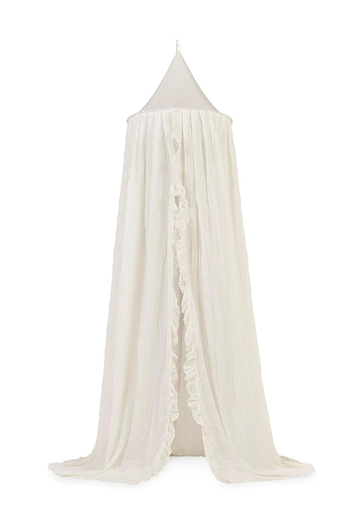Jollein Betthimmel Vintage 245 cm - Ivory Creme H245 x B245 cm (1er Pack), Creme H245 x B245 cm (1er