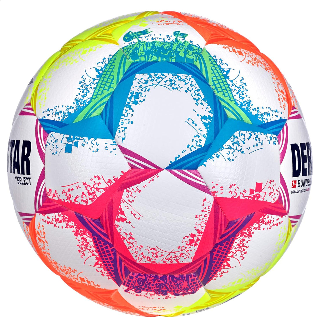 Derbystar Unisex – Erwachsene Brillant Ball 3 Single Multicolor, 3 Single Multicolor
