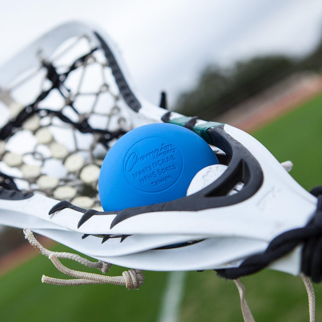 Champion Sports LBO2SET Offizielle Lacrosse-Bälle, 2 Stück. blau, blau