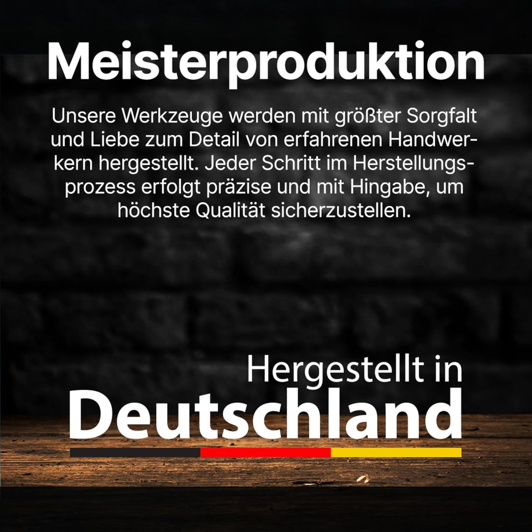 „Aufstreichspachtel-Set 180 mm“ mit Zahnungen 4×4, 6×6, 8×8, 10×10 mm & Glattblatt | Hergestellt in