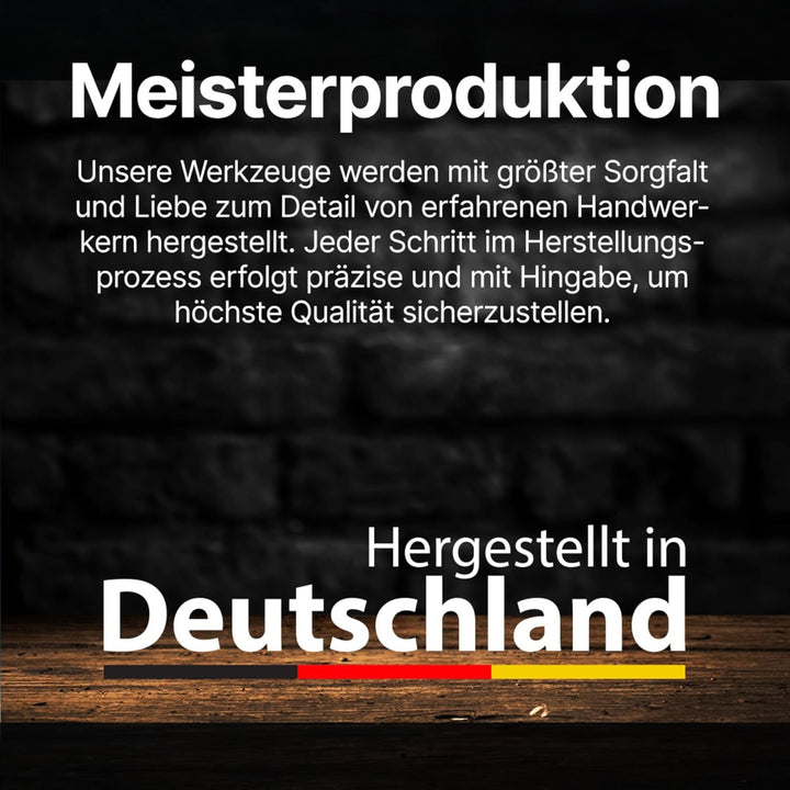 „Aufstreichspachtel-Set 180 mm“ mit Zahnungen 4×4, 6×6, 8×8, 10×10 mm & Glattblatt | Hergestellt in
