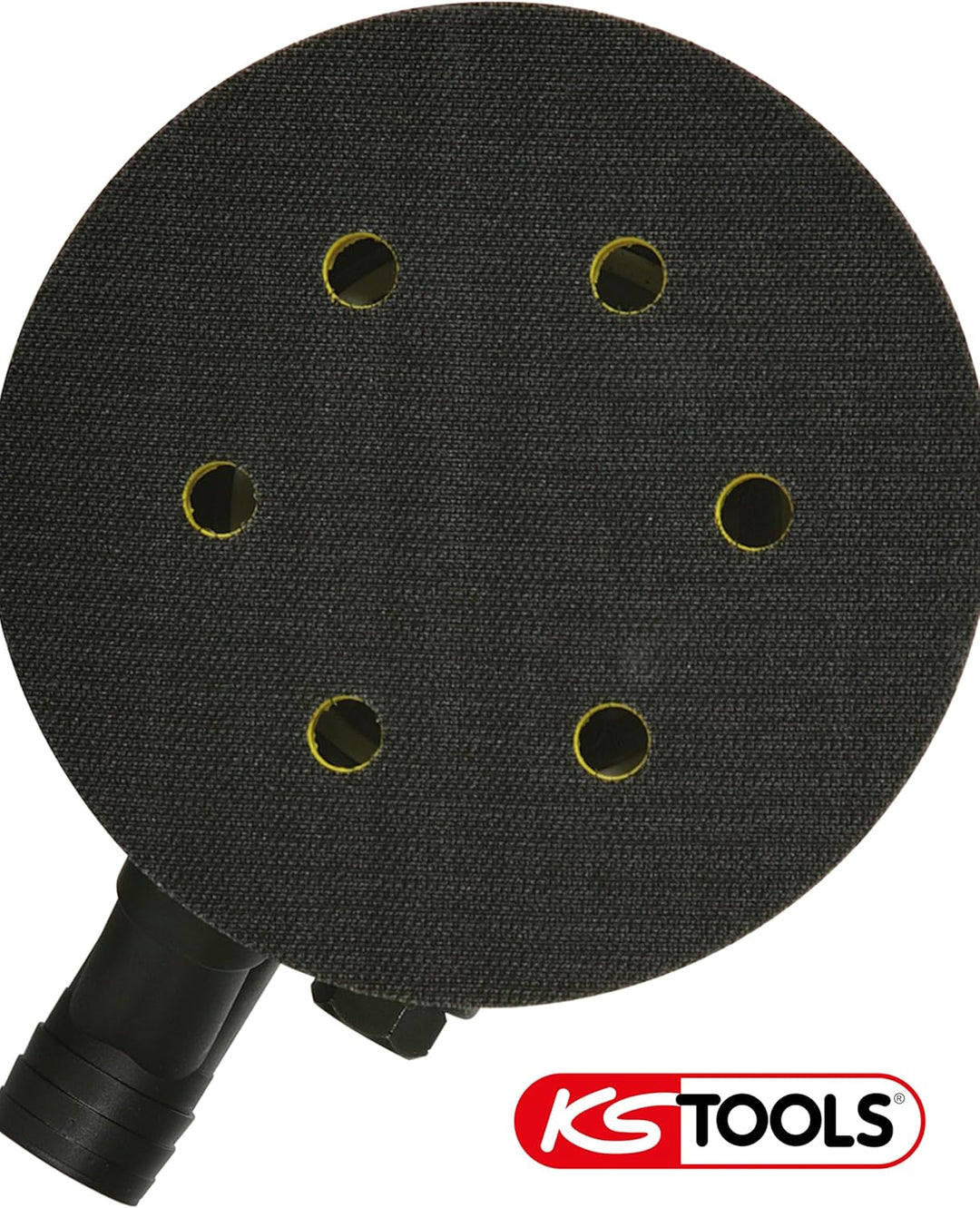 KS Tools Druckluft Exzenterschleifer Grobschliff 515.3066 I Druckluftschleifer mit 6fach-Lochung im