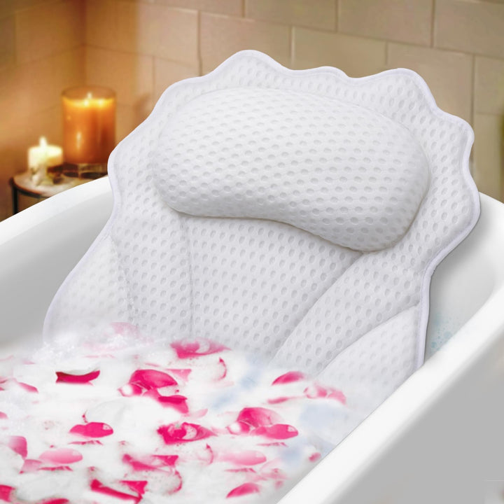 Badekissen RUVINCE Ergonomisches Luxus-Badewannenkissen mit Kopf-, Nacken-, Schulter- und Rückenstüt