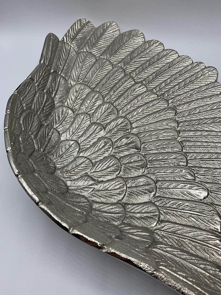 Flügel Schale Silber ca 53cm 1 Stück Alu Silber Trend im Stil
