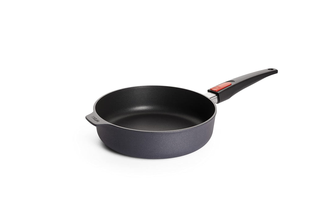 Woll Diamond Lite Hochrandpfanne, Ø 24 cm, 7 cm hoch, mit abnehmbarem Stiel - Geeignet für Ceran, Ga