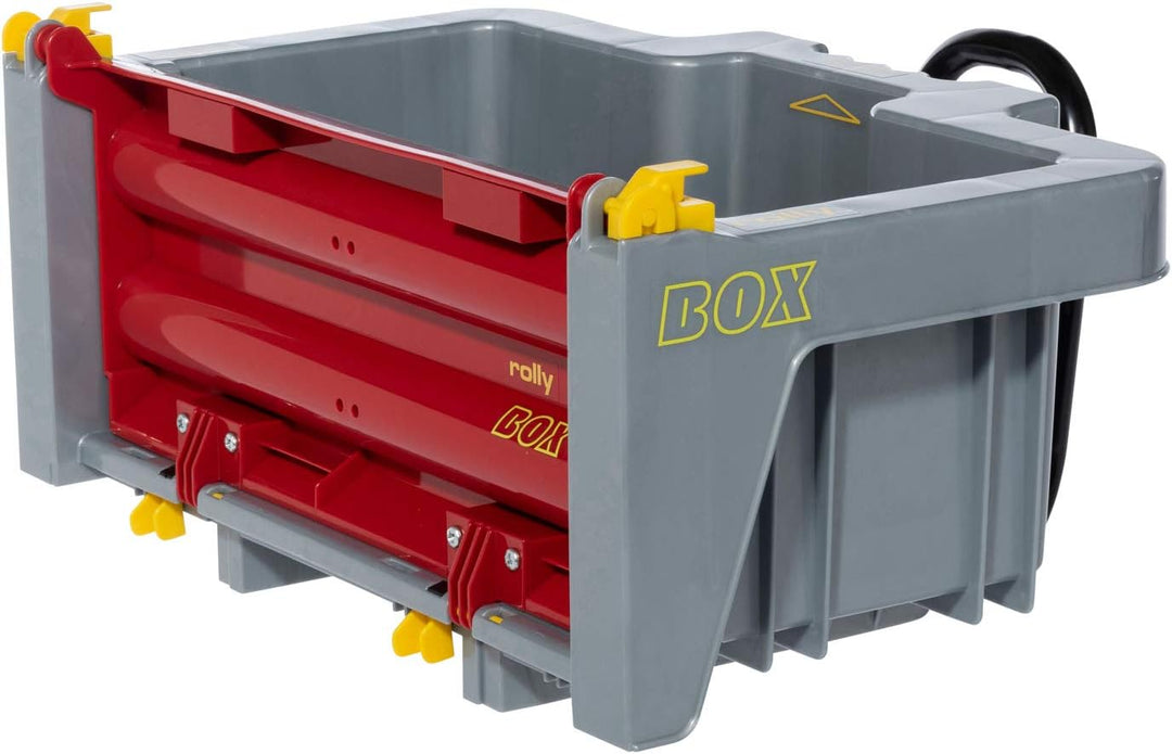 Rolly Toys 408894 rollyBox mit Milchkannen Transportmulde für Trettraktor (3-10 Jahre, Mulde kippbar