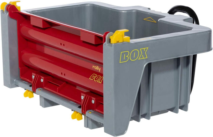 Rolly Toys 408894 rollyBox mit Milchkannen Transportmulde für Trettraktor (3-10 Jahre, Mulde kippbar