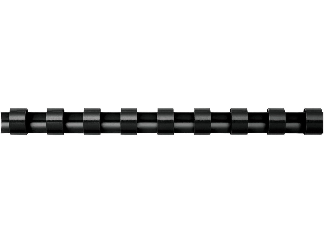 Fellowes 52367 Kunststoff-Kammbindungen, 1,9 cm Durchmesser, 150 Blatt Kapazität, schwarz (100 Stück