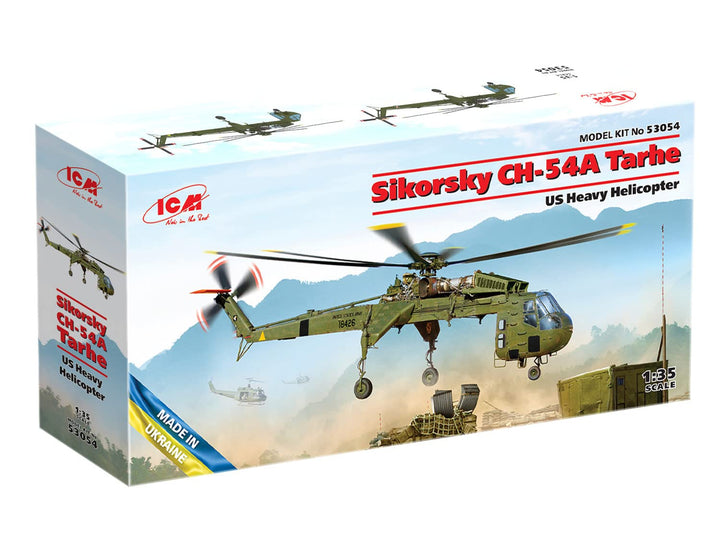 ICM - Modell Hubschrauber Sikorsky Ch-54a Tarhe Us Heavy Helicopter 53054 1/35. Modell Panzer Promo