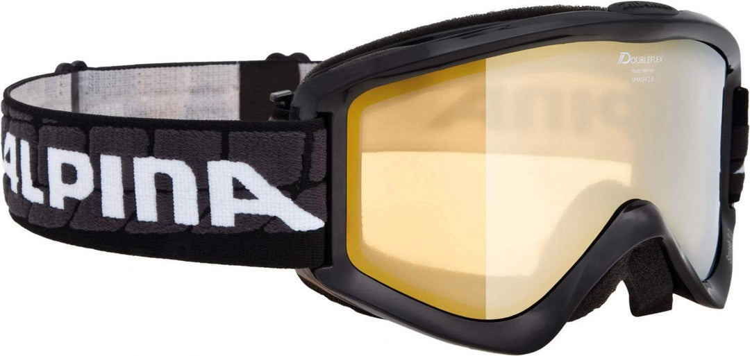Alpina Unisex - Erwachsene Skibrille Smash 2.0 DH Einheitsgrösse Schwarz, Einheitsgrösse Schwarz