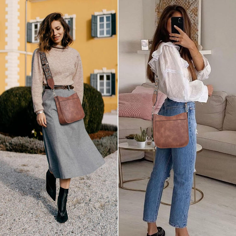 BOSTANTEN Damen Handtasche Kleine Umhängetasche aus PU Leder Schultertasche für Frauen Crossbody Bag