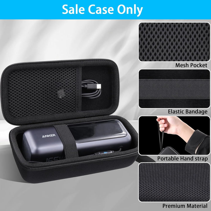 co2CREA Hart Tragbare Schutzhülle Etui Tasche für Anker Laptop Powerbank 25000mAh 165W Powerbank Tra