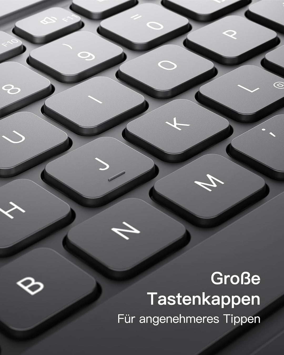 Inateck Tablet Tastatur mit Touchpad, Bluetooth Tastatur kompatibel mit Android/iOS-Systeme/Smartpho