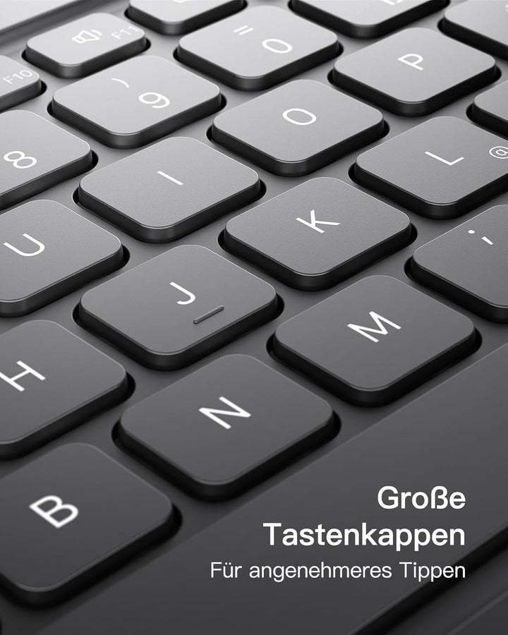 Inateck Tablet Tastatur mit Touchpad, Bluetooth Tastatur kompatibel mit Android/iOS-Systeme/Smartpho
