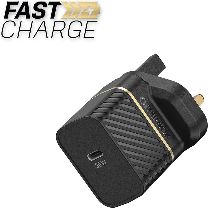 OtterBox USB-C PD GaN UK Ladegerät 30W, USB-C Schnellade Gerät für Smartphone und Tablet, Sturzgesch
