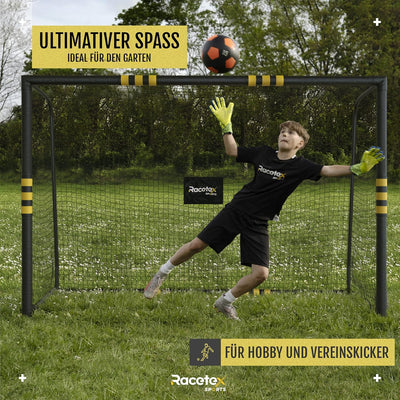 Racetex Fussballtore für Garten Kinder und Erwachsene mit [Anti-Rost Beschichtung] - Fussballtor Kin