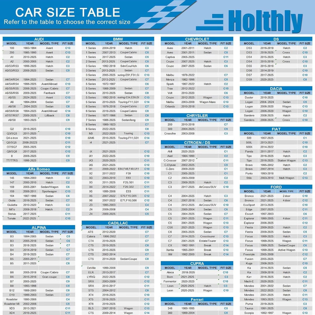 Holthly Autoabdeckung SUV 100% Wasserdicht, Auto Abdeckplane für SUV Vollgarage Regen Sonne Staub UV