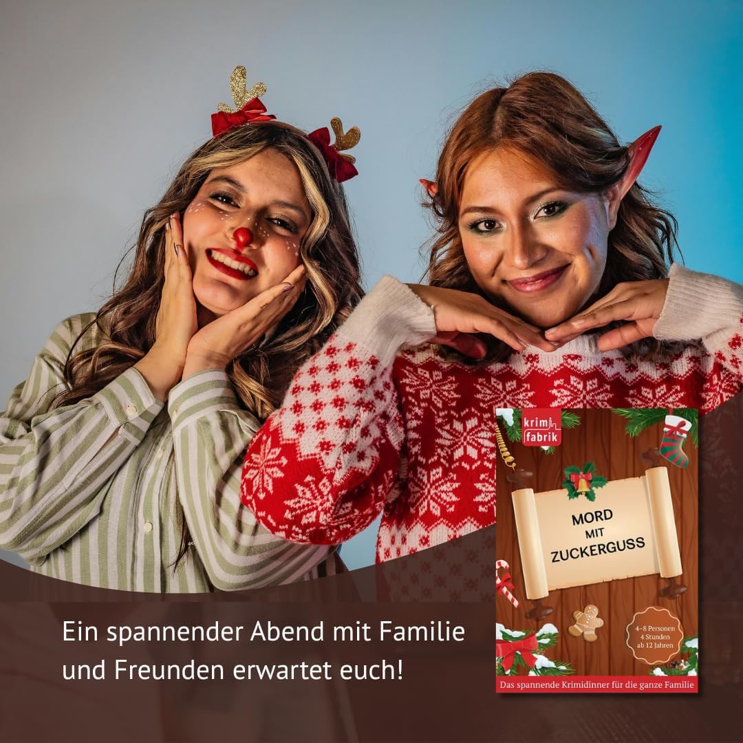 Mord mit Zuckerguss - Krimidinner Weihnachten - 4 bis 8 Personen - krimifabrik