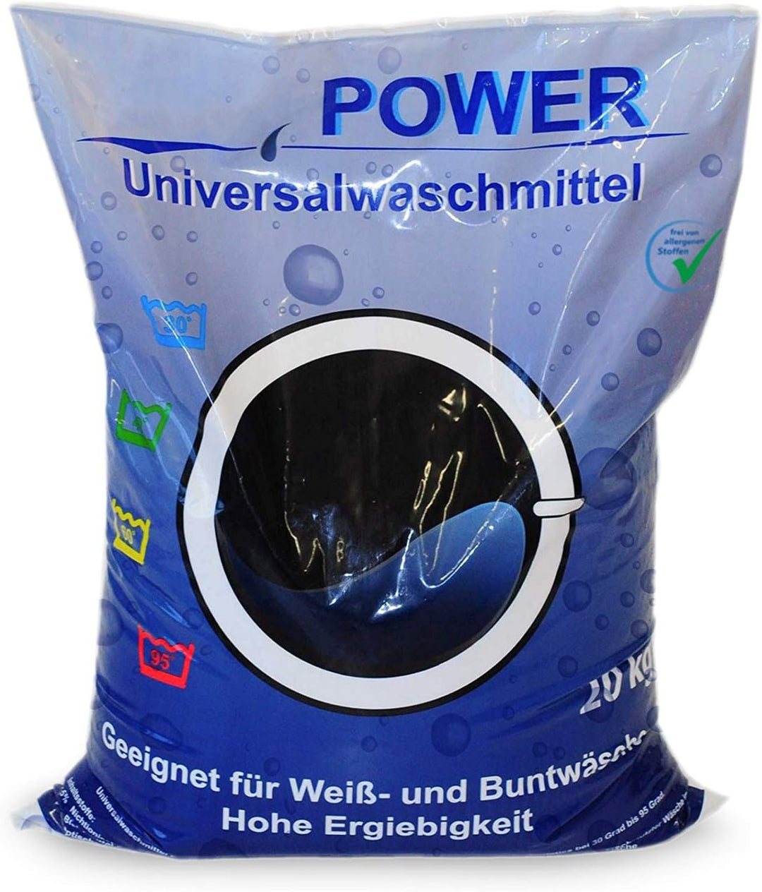Power Universal Waschmittel 20 kg │Waschpulver für Weiss- und Buntwäsche │ Vollwaschmittel in der Gr