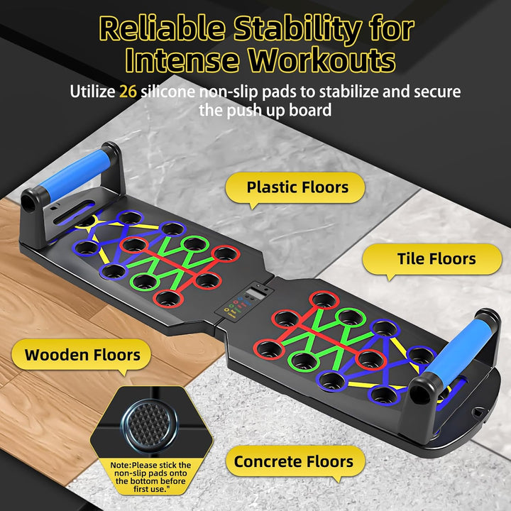 Push Up Board, 26-in-1 Multifunktions-Liegestützbrett Übungsgerät für den Heimgebrauch, System Fitne