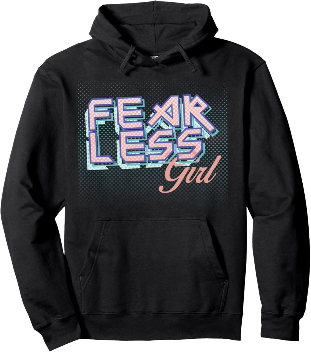 Trendy Fearless Girl Pullover Hoodie