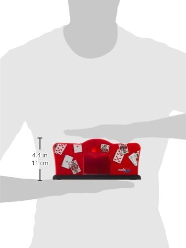 noris 606154620 - Kartenmischmaschine manuell inkl. Kurbel, für Kartengrösse bis 9, 2 x 6 cm, ab 8 J