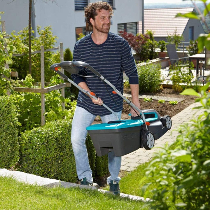 Gardena PowerMax Li-40/32 Akkurasenmäher Set: Mäher bis 280m², 32cm Schnittbreite, 30l Grasfangbehäl
