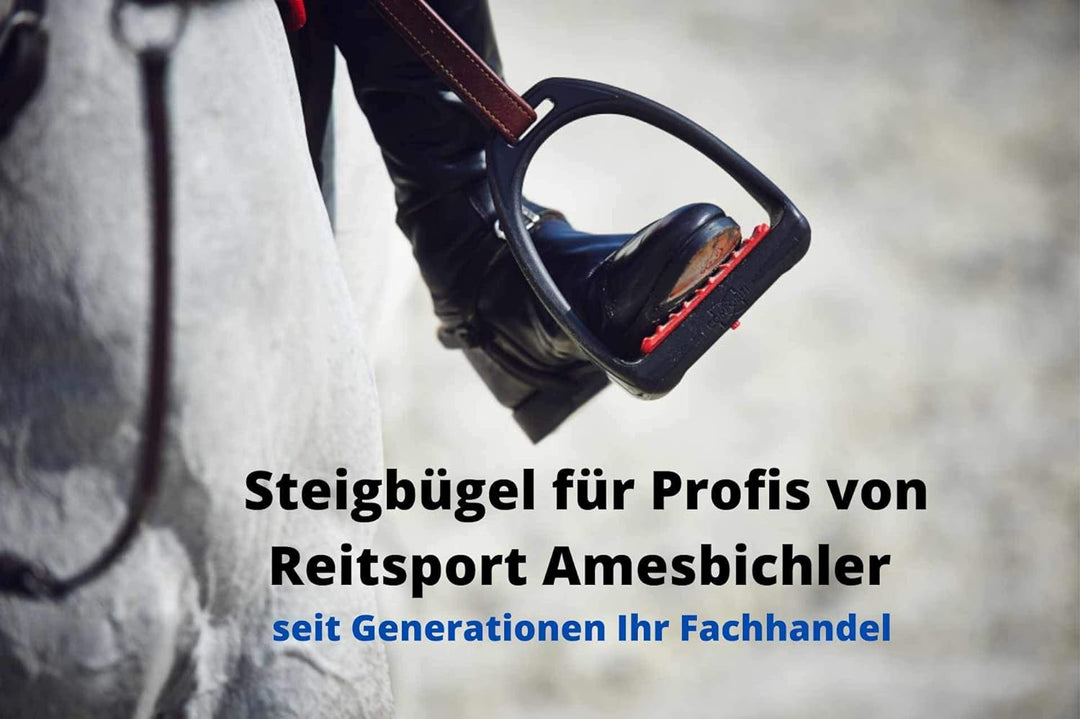 Compositi AMKA Soft Reflex Kunststoff Steigbügel schwarz breit rutschsicher mit Flexibler Tritffläch