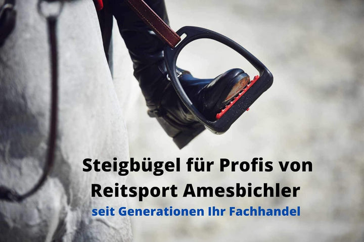 Compositi AMKA Soft Reflex Kunststoff Steigbügel schwarz breit rutschsicher mit Flexibler Tritffläch