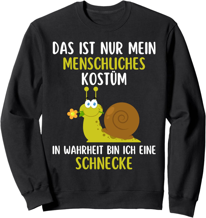 Menschliches Kostüm Schnecke Karneval Outfit Fasching Sweatshirt