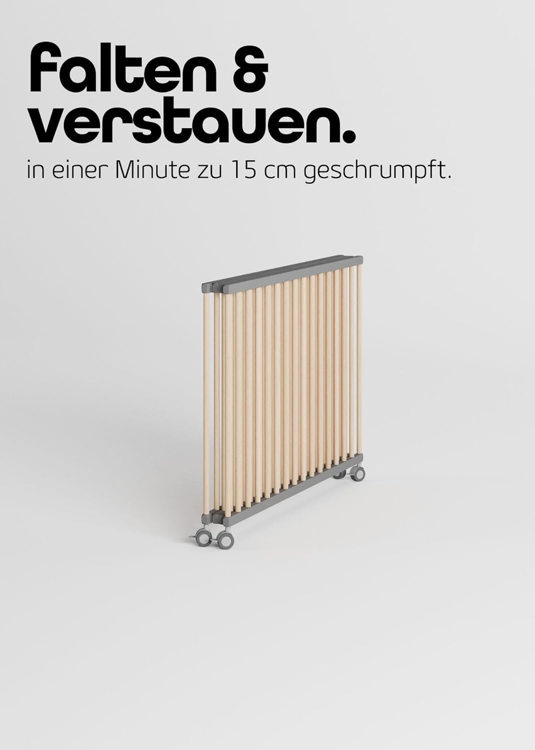 Sämann Laufstall faltbar Baby 100x100 cm mit Cloud Air Matratze | stufenlos höhenverstellbar | Laufg