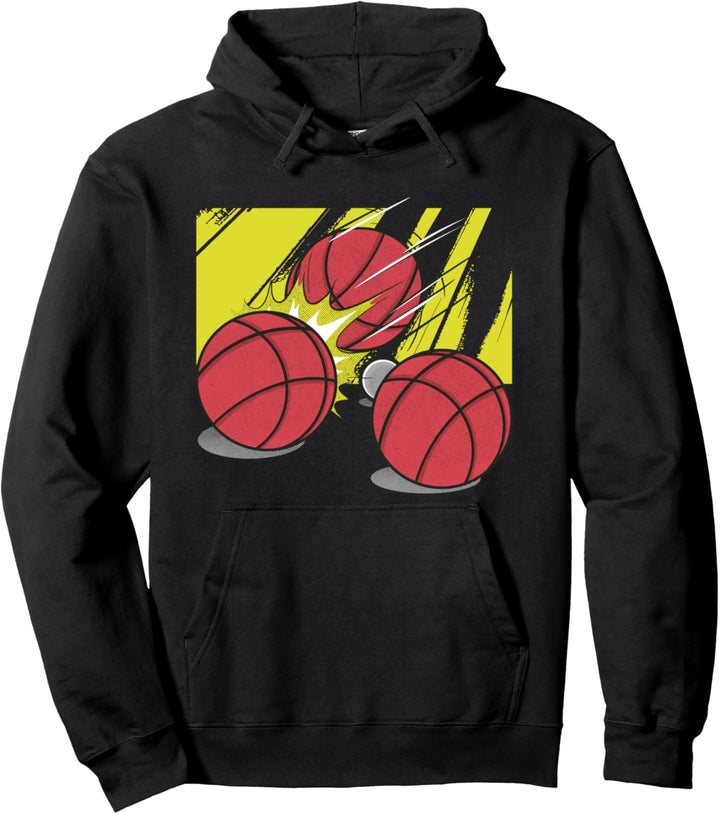 Boulekugeln mit Schweinchen Boule Petanque Pullover Hoodie
