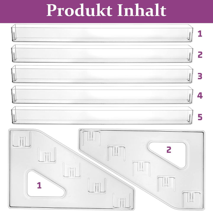 JessLab Nagellack Organizer, 5-Stufige Klarer Acryl Nagellack Halter Åtherische Öle Kosmetik Vitrine