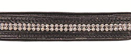 HKM 1590 Halfter Diamond, Pferdehalfter mit Synth. Diamanten, Leder, Pony VB WB Schwarz pony, Schwar