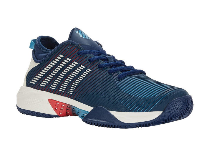 K-Swiss Herren Hypercourt Supreme Sport Shoe, Blue Opal Blanc De Blanc Lollipop
