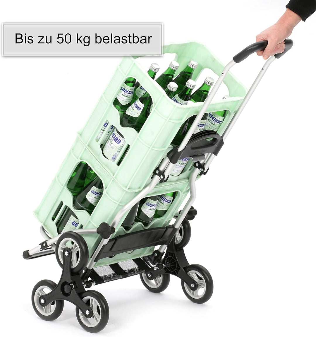 ANDERSEN Einkaufstrolley - Treppensteiger Royal Shopper Tamo anthrazit 51 L Reflektor,Thermo, Alumin
