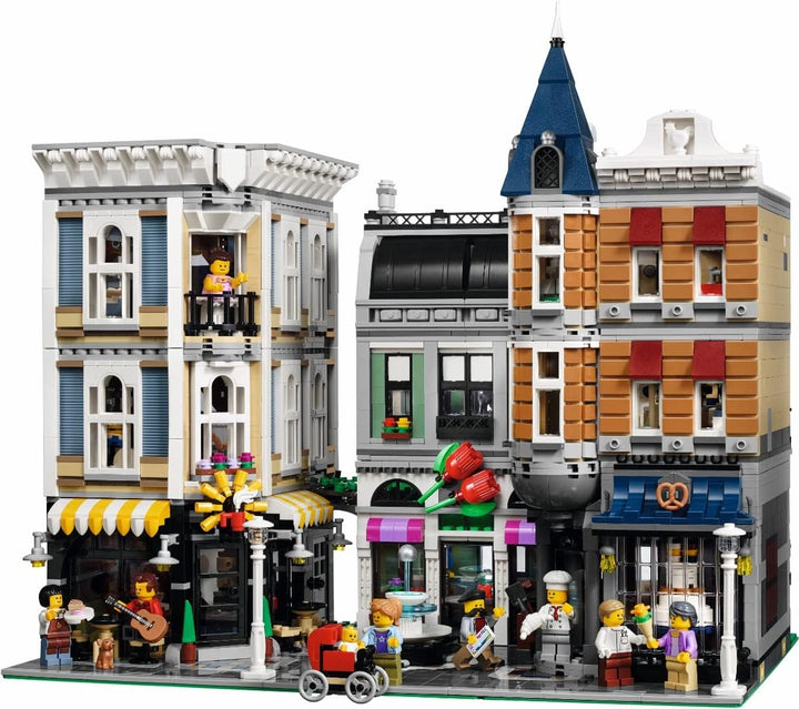 Lichtsatz für den Creator-Experten Die Montage-Square-Bausteine-Modell -Kompatible mit Lego 10255 (n