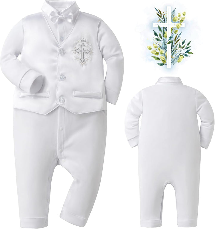 Booulfi Baby Kleidung Jungen 0-12 Monate Strampler Neugeborene Body Langarm Overall Winter Baby Erst