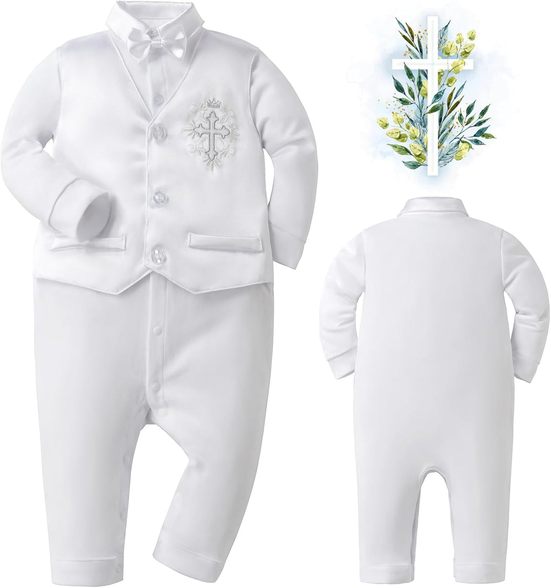 Booulfi Baby Kleidung Jungen 0-12 Monate Strampler Neugeborene Body Langarm Overall Winter Baby Erst