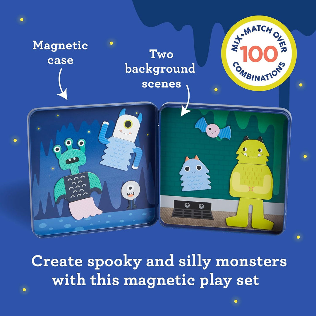 Petit Collage PTC613 5055923790106 Monsters, 25 Stück, Magnetisches Spielset Mix + Match Monster