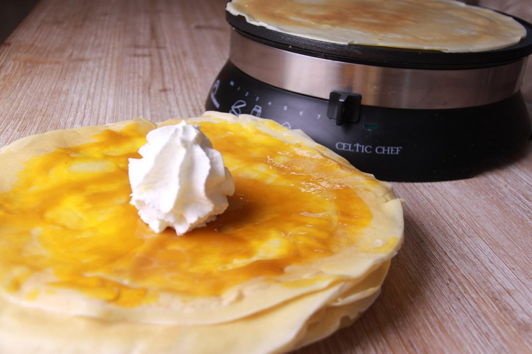 LITTLE BALANCE 8538 Celtic Chef Crêpes-Pfanne 3 in 1 Crêpes-Pfanne, Pfannkuchen, Plancha, XXL-Platte