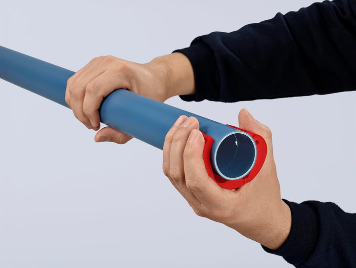 KNIPEX BiX® Schneider für Kunststoffrohre und Dichthülsen, 20-50 mm, trennt spanlos, incl. 2 Ersatzk