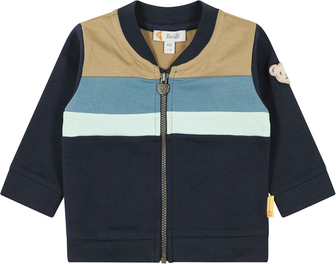Steiff Baby-Jungen Sweatjacke Jacke, BLUE NIGHTS