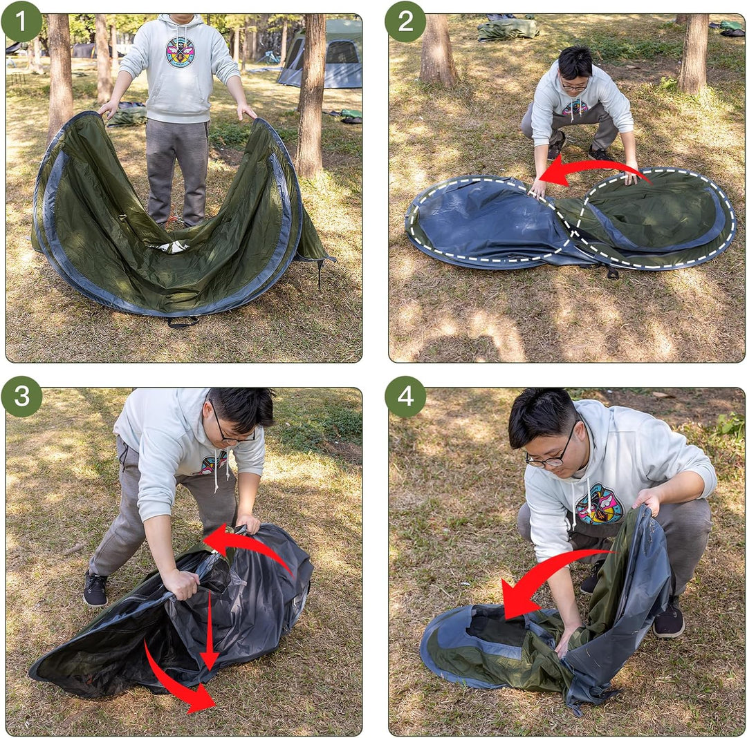 Night Cat Pop Up Zelt 2 Person: Wasserdicht Camping Zelt Atmungsaktiv Einfache Einstellung im Park u